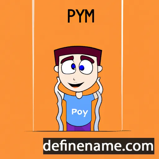 cartoon of the name Priyam