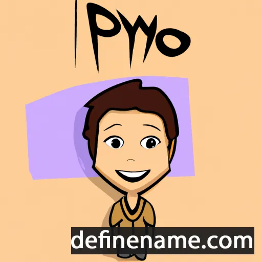 cartoon of the name Priyo