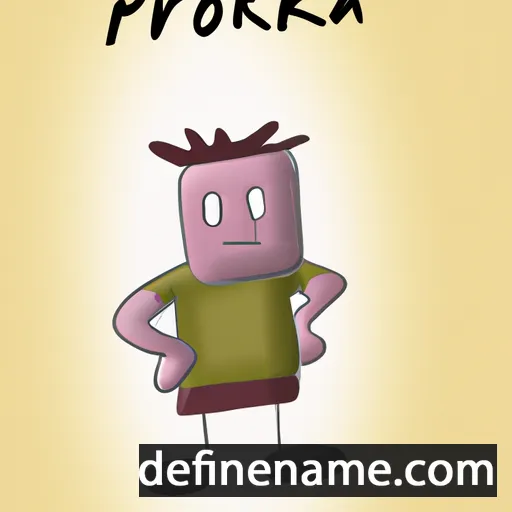 cartoon of the name Proka