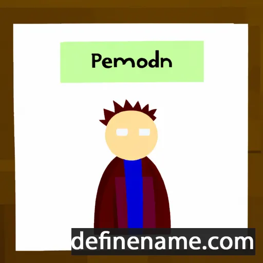 cartoon of the name Promedon