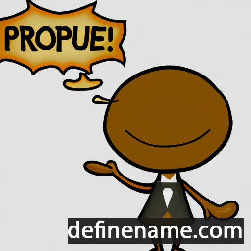 cartoon of the name Prosperu