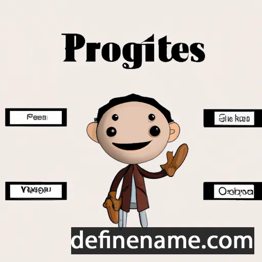 cartoon of the name Protógenes