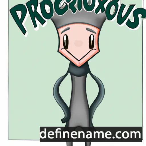 cartoon of the name Proxenus