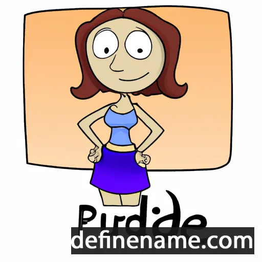 cartoon of the name Prude