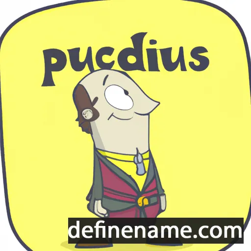 cartoon of the name Prudencijus