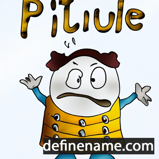 cartoon of the name Pûtile