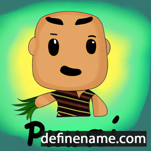 cartoon of the name Puāwai