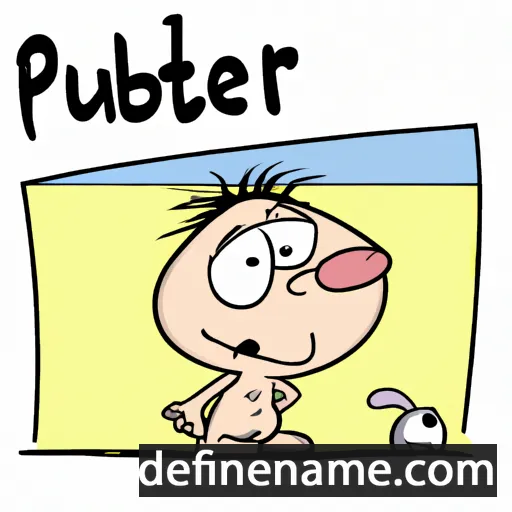 cartoon of the name Pubert