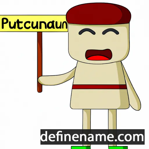 cartoon of the name Pudentianus