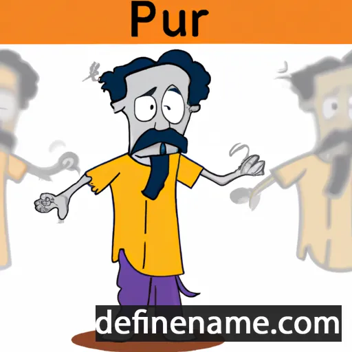 cartoon of the name Purab