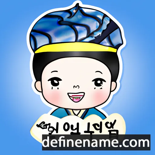 Pureun-byeol cartoon