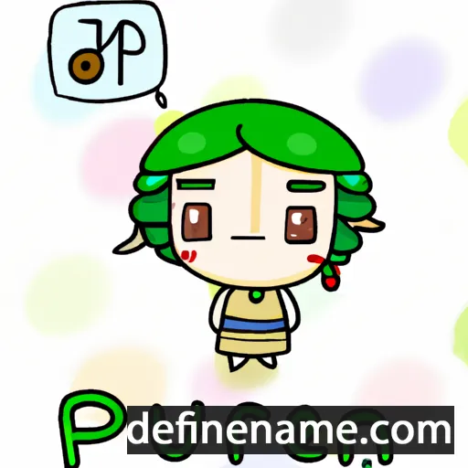 cartoon of the name Pureun