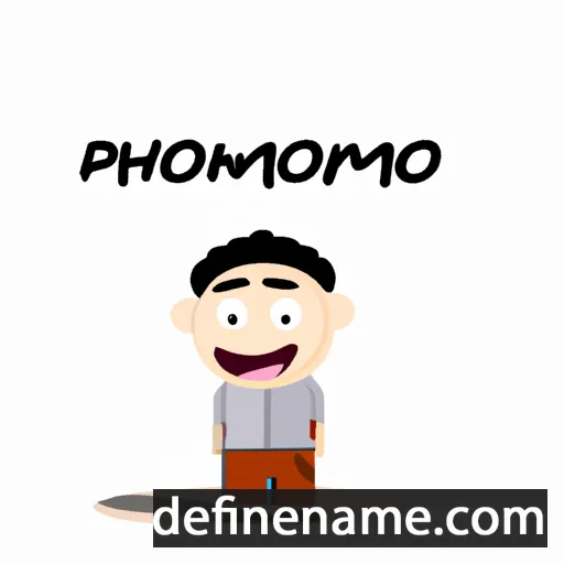 cartoon of the name Purnomo