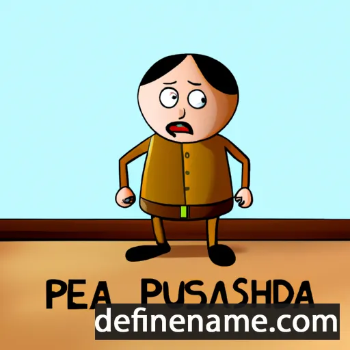 cartoon of the name Pushpendra