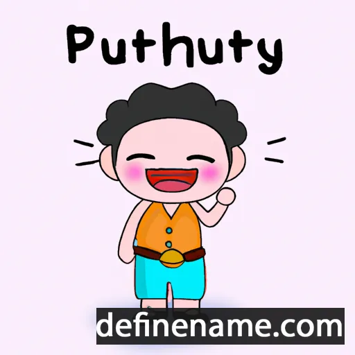 cartoon of the name Puthyrith