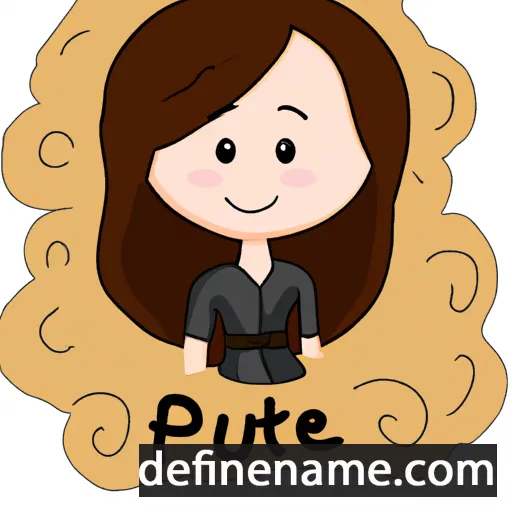 cartoon of the name Putrie