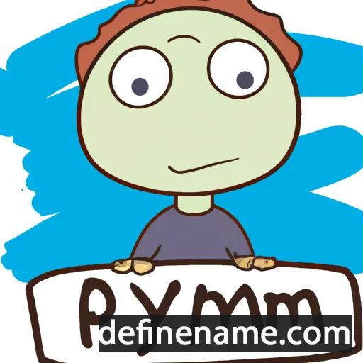 cartoon of the name Pymen