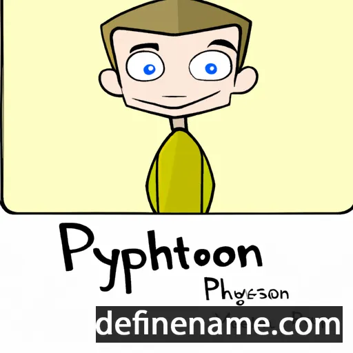 cartoon of the name Pyrrhon