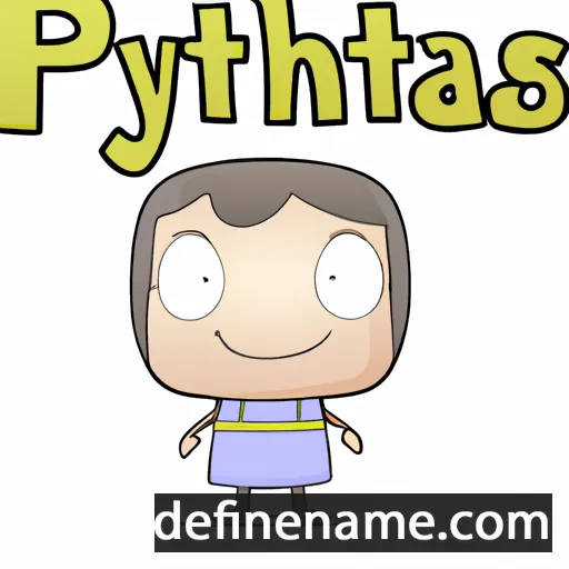 cartoon of the name Pythias