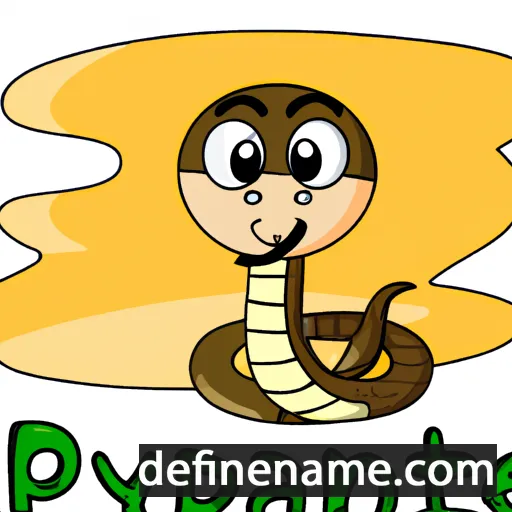 cartoon of the name Python