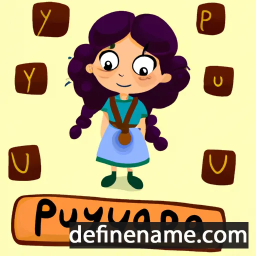 cartoon of the name Pyurvya