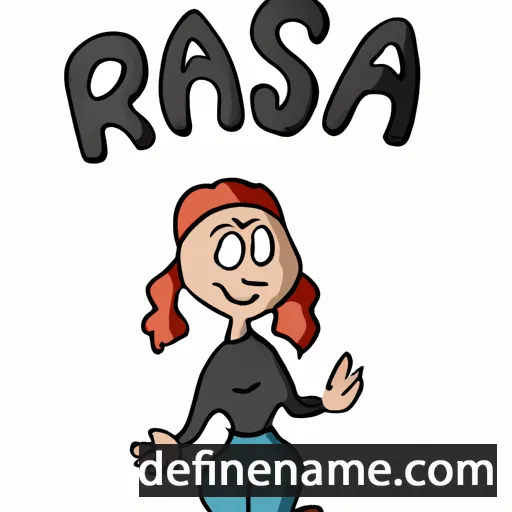 cartoon of the name Räšiđä