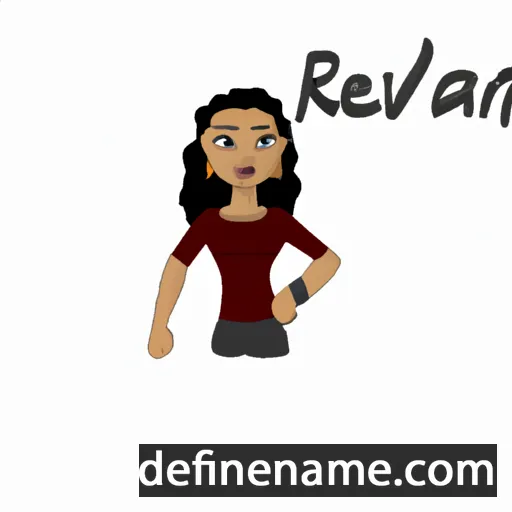 cartoon of the name Raeveena