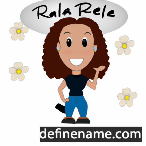 cartoon of the name Rafaéla