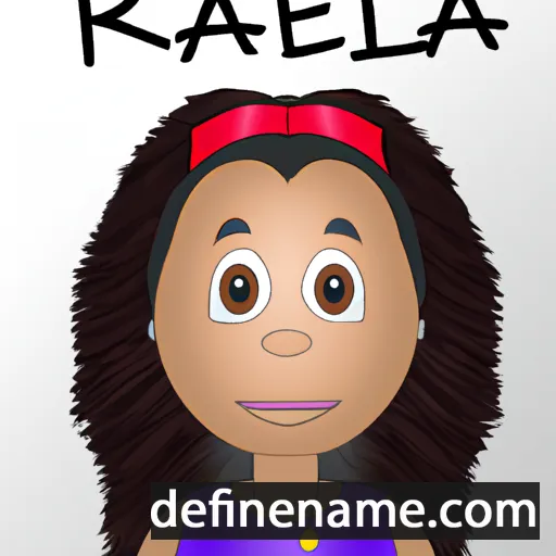 cartoon of the name Rafela