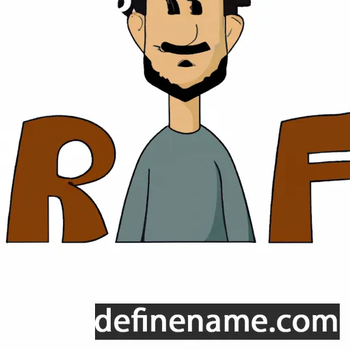 cartoon of the name Rafi