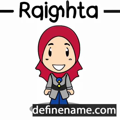 cartoon of the name Rafiqah