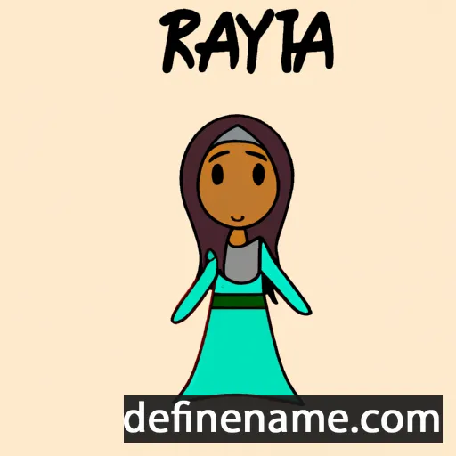 cartoon of the name Rafiya