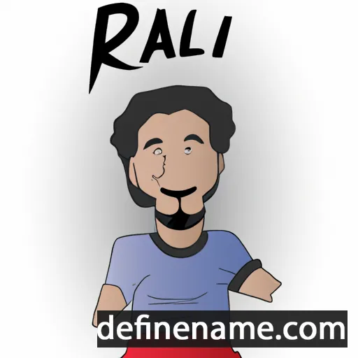 cartoon of the name Rafli