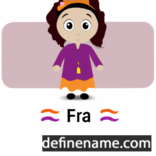 cartoon of the name Rafqa