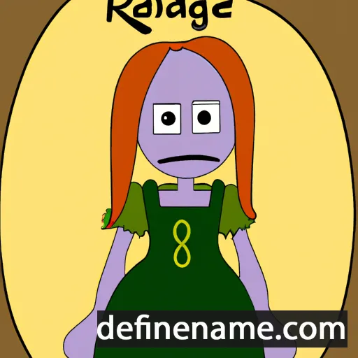 cartoon of the name Ragnheid