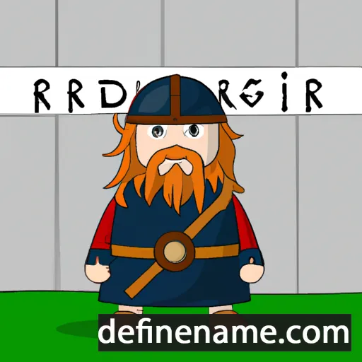 cartoon of the name Ragnþrúðr