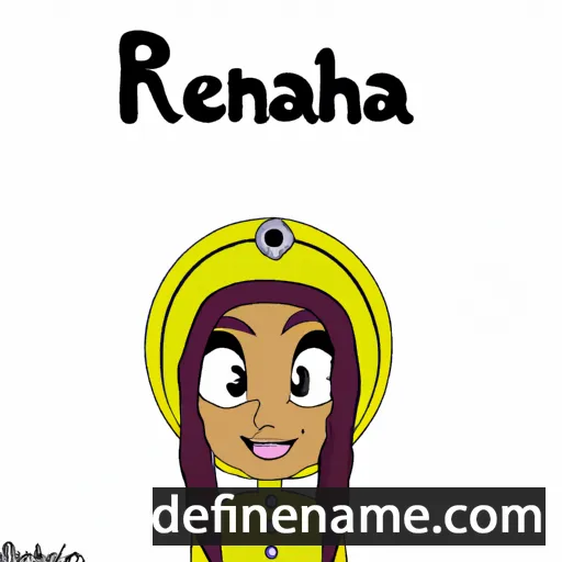 cartoon of the name Raheema