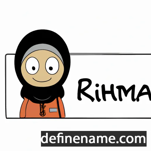 cartoon of the name Rahima