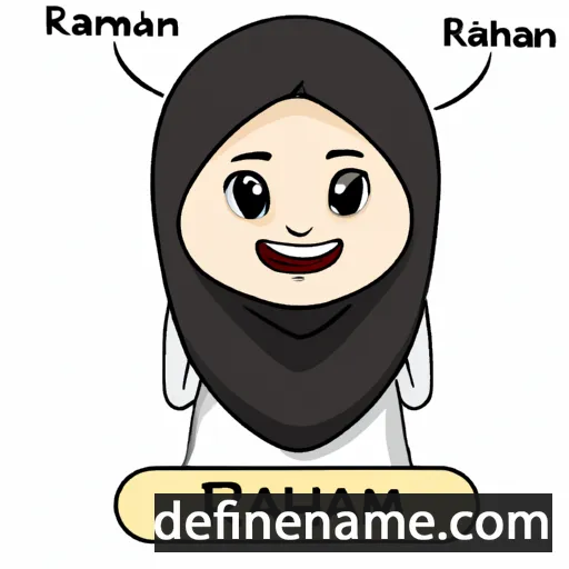 Rahmah cartoon