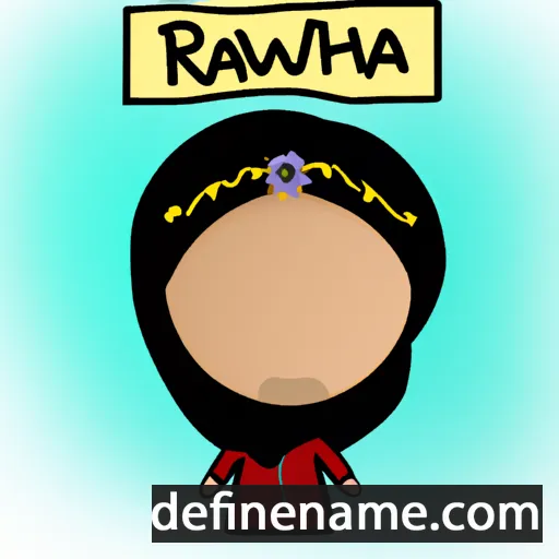 cartoon of the name Rahwa