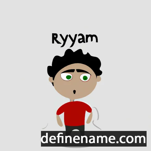 cartoon of the name Rahym