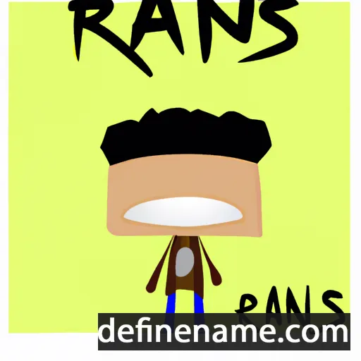 cartoon of the name Raiens