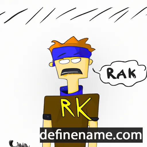 cartoon of the name Raik