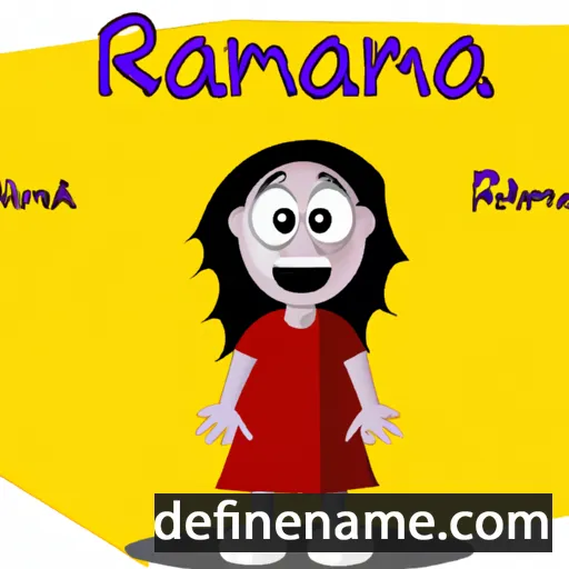 cartoon of the name Raimana