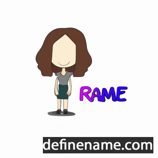 cartoon of the name Raimee