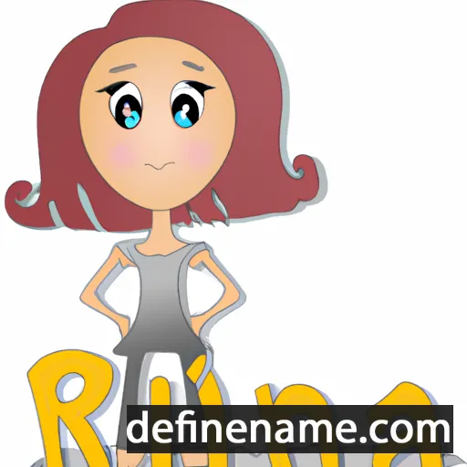 cartoon of the name Raina