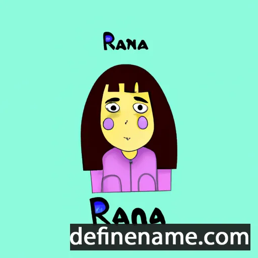 cartoon of the name Raina