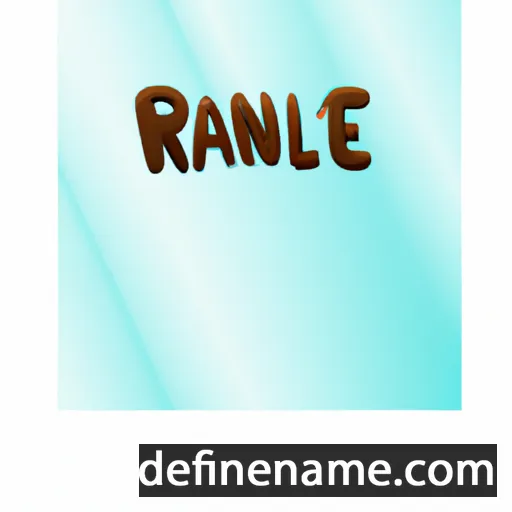 cartoon of the name Rainel