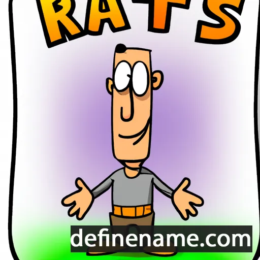 cartoon of the name Raitis