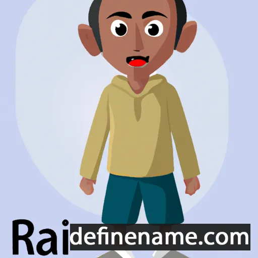 cartoon of the name Raji